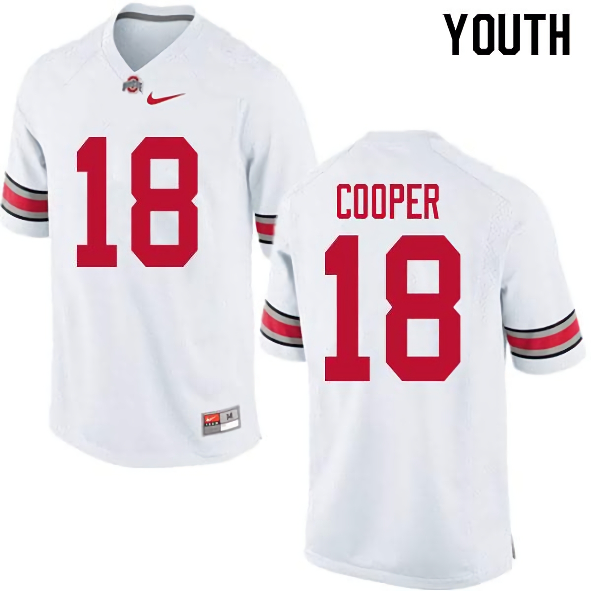 Jonathon Cooper Ohio State Buckeyes Youth NCAA #18 Nike White College Stitched Football Jersey XHP1756EN